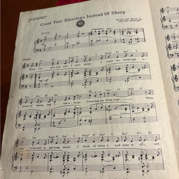 Vintage Christmas Sheet Music Collection inc count your blessings - Picture 6 of 10